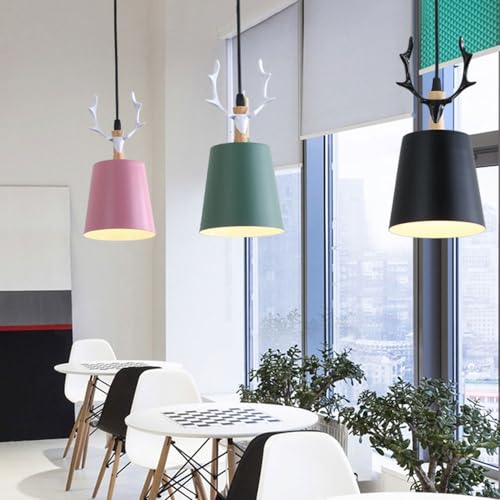 Luz colgante de bajo consumo estilo pastoral con cable regulable y detalles de madera pura 4