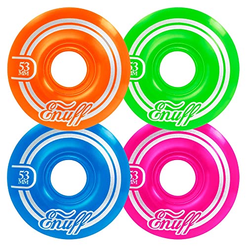 Enuff Skateboards Enuff Refresher II Roues, Mixte, ENU520, Multicolore (Disco), 53 mm Cover