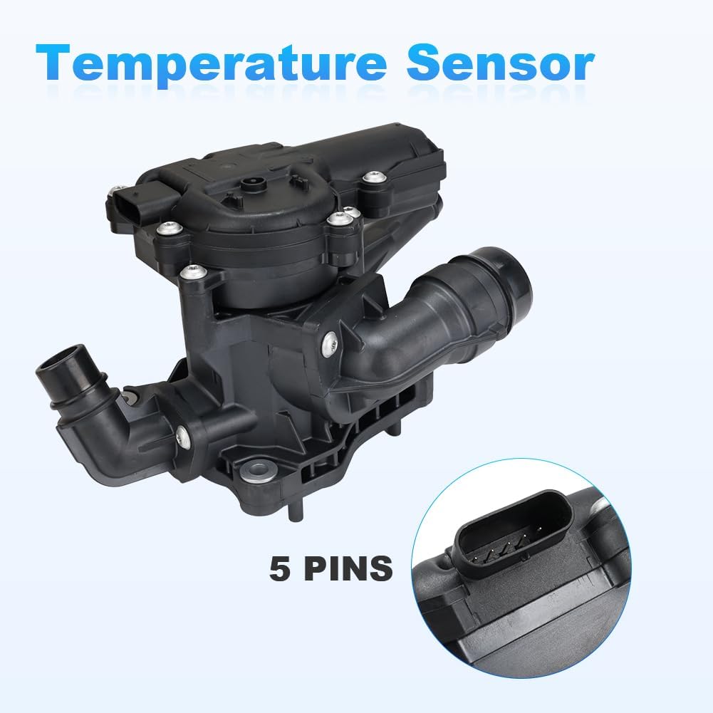 Thermal Management Module Assembly Compatible with 2020-2023 Hyundai Kona Santa Fe Sonata TucsonKia K5, Engine Thermostat Replacement for 25600-2M810 256002M810