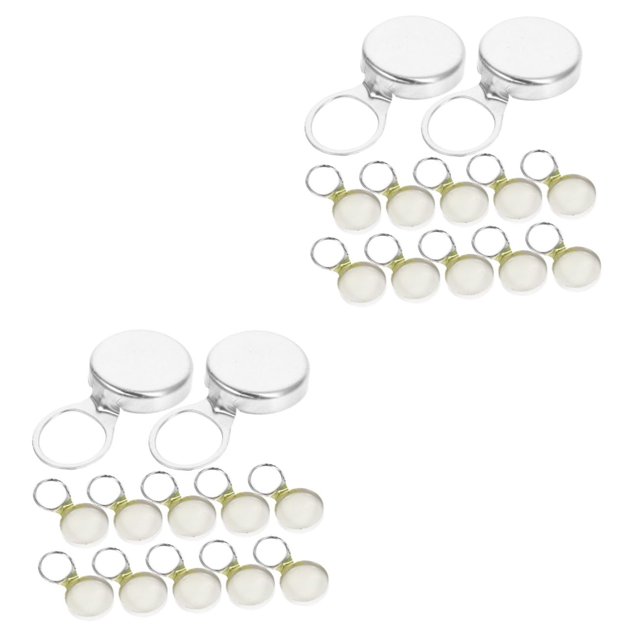 Cabilock 2sets Reusable Aluminum Beer Bottle Caps Leak Soda Bottle Covers for Home Office Bar and Parties Easy to Use Soft Drink Sealing Lids 24pcs*2