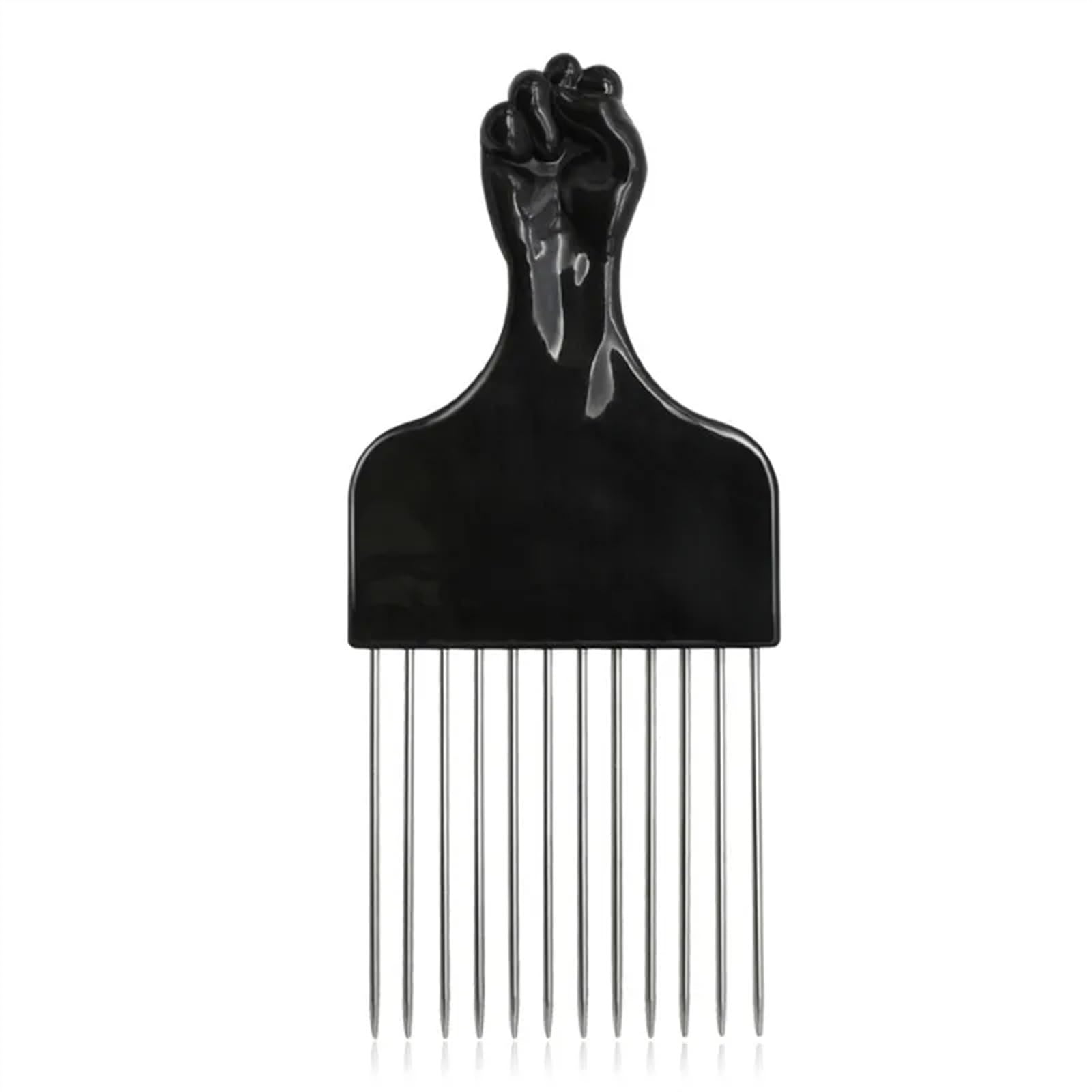 Peigne professionnel en métal à dents larges pour routine beauté afro