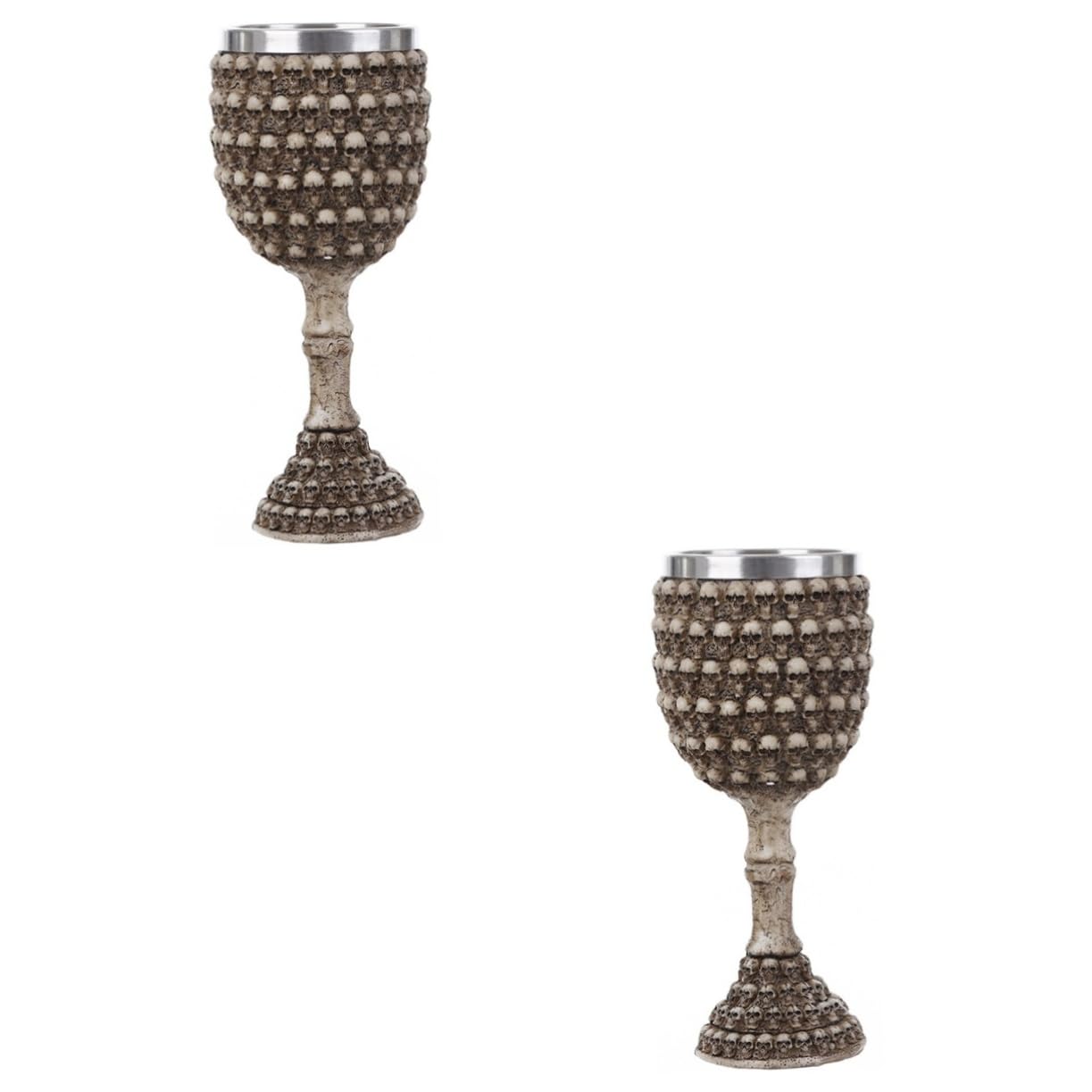 Ciieeo 2 Pièces gobelet inoxlm couvert wine glasses - Verre à liqueur verres à vin tasse à liqueur multifonction verre à accessoire Acier inoxydable