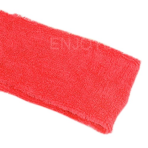 Your supermart Hot Soft Elastic Toweling Hair Band Headband Sports Band Red