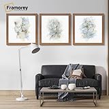 Framorey Modern Flat Dark Oak Photo Frames 22x22 Inch Size Picture Frame Free Standing and Wall Hanging Poster Frames, Premium Quality Photo Frames With an MDF Backing Board - Image 6