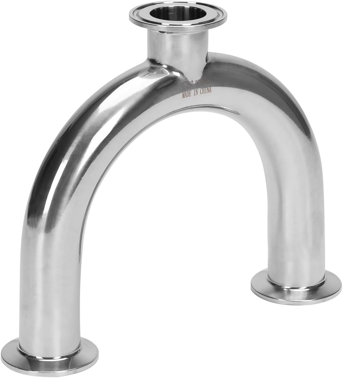 DERNORD 3 Way U Sanitary Ferrule Pipe Fittings TriClamp Type Stainless Steel 304