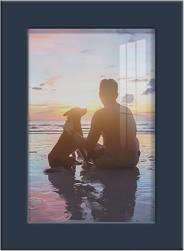 Miniatura 17 de Renditions Gallery - Marco para fotos de 11x14 pulgadas de estilo moderno de alta gama, hecho de madera maciza y cristal de alta definición listo