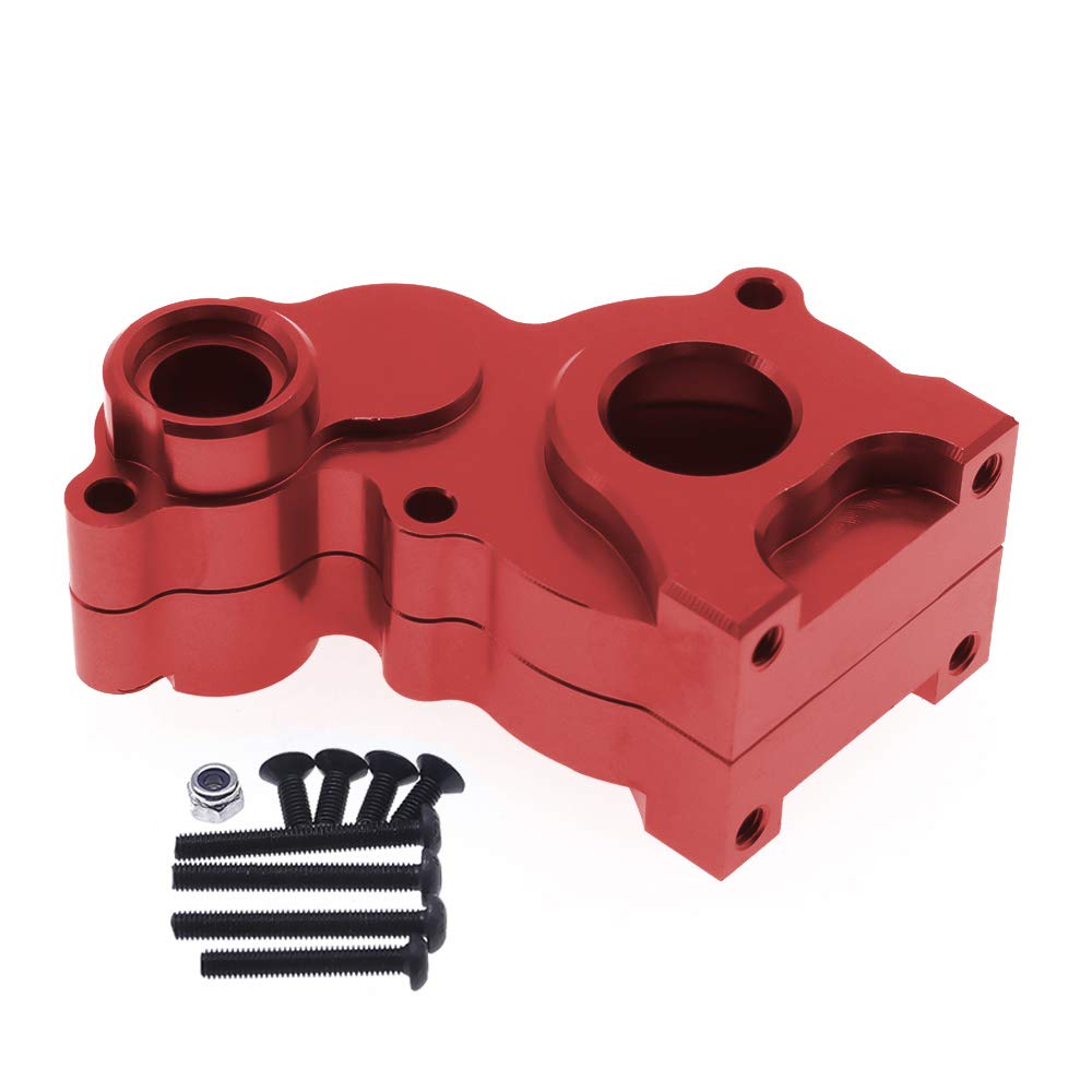 HobbyCrawler Red Aluminum Center Gear Box Housing Bulkhead for Redcat Gen7 Upgrades Parts Redcat Everest 10 Redcat Gen7 ProSport Box Housing Parts