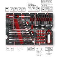 Einhell E-Case 201-tlg. Werkzeugkoffer Mechanik – Ansicht 2