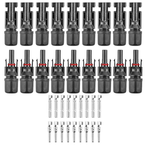 Image of BACKBONE Solar MC4 Connector Kit - 9 Pairs Male & Female for Solar Panel Cables | Waterproof, Durable & Easy-Install PV System Connectors (Pack Of 9)