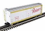 Atlas O Scale 40ft Plug Door Box Car (2-Rail) Beer Brand Rainier White/Gold 6819