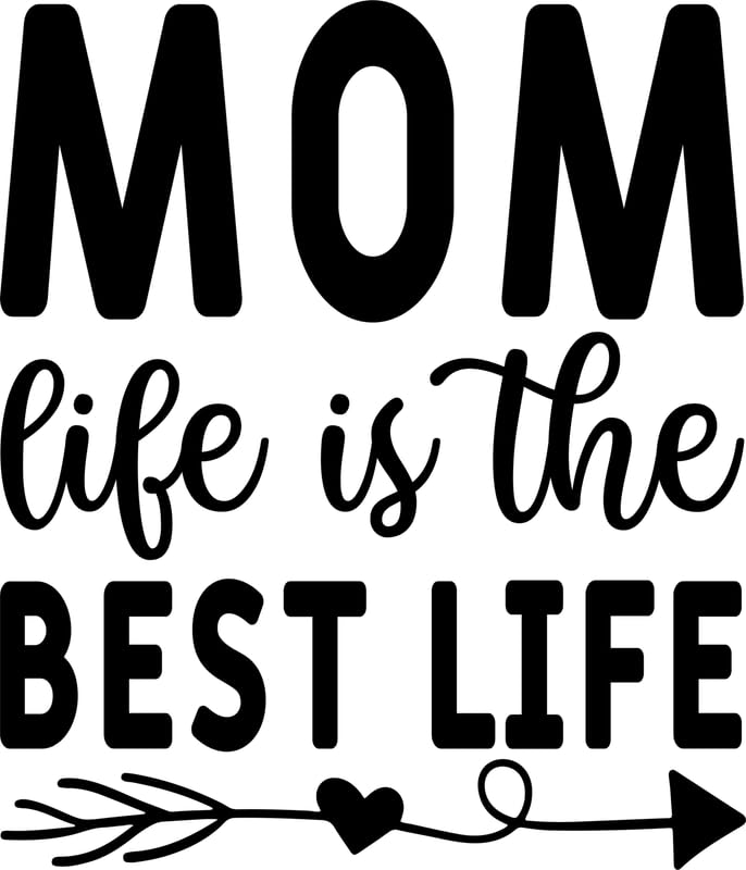 Poster A1 Mom Life is The Best Life cadre toile citation motivante moderne