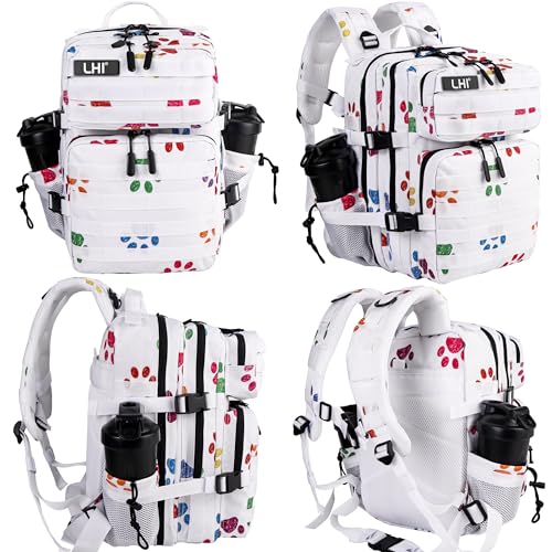 Image of LHI Tactical Military Backpack for Men and Women 25L /35L Army Assault Pack Bag Small Rucksack with Bottle Holder
