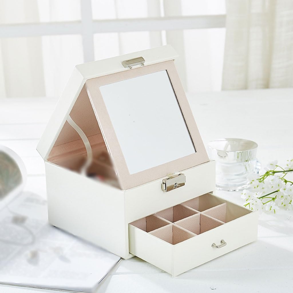Jewelry Box Organizer Jewelry Box Jewelry Storage Box Jewelry Box Storage Box Retro Jewelry Box Dressing Table Jewelry Box Jewelry Organizer Small (B)