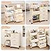 Fabuday Baby Diaper Caddy Organizer Cart - 4 Tier Rolling Diaper Cart with Wheels, Baby Essentials Organizers and Storage, Mobile Utility Carts for Bedside, Crib Nursery, Bedroom, Changing Table