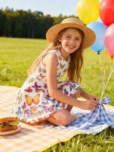 BFUSTYLE Girls Dress Sleeveless Casual Floral Sundress for Girl 4-15 Years - Image 4