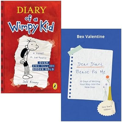 Diary of a Wimpy Kid By Jeff Kinney & Dear Diary Please Fix Me By Bex Valentine 2 Books Collection Set