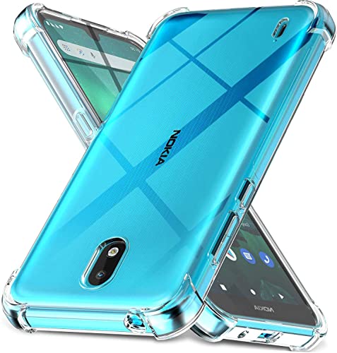 Image of Transparent Silicon Back Cover Compatible with Nokia C01 Plus [Protective + Anti Shock Proof CASE], Nokia C01 Plus Dual Back Cover Case