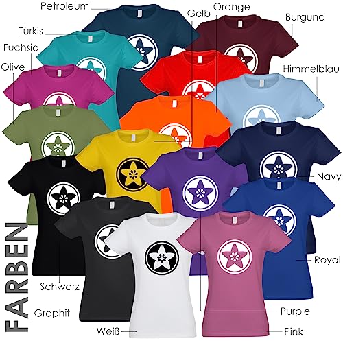 Kiwistar T-Shirt Damen schwarz - XL - Aufdruck individuell - mit Foto Bedruckt - Wunschtext - Druck personalisiert - Geschenk für Freizeit Sport - selber gestalten