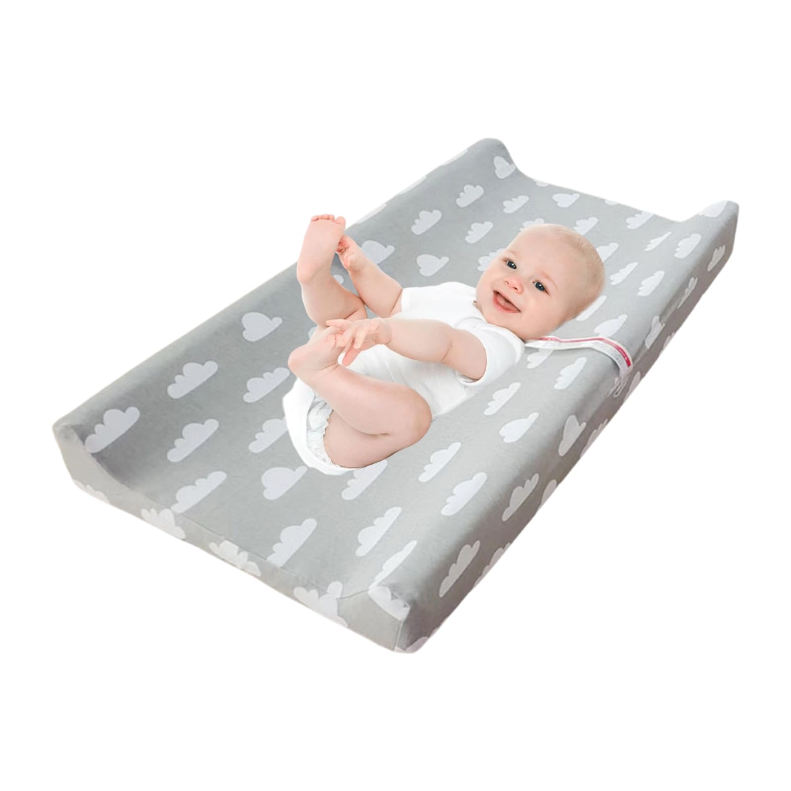 80x40x10CM Baby Diaper Changing Pad Cover Cradle Mattress Sheets Nursery for Flat & Curved Mats