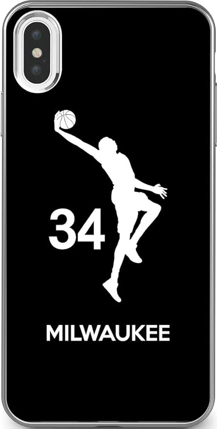 Amazon Co Jp 0機種以上対応 バスケ Iphone Xperia Galaxy 楽天mobile Uq Yモバ Android 他多数 シルエット スマホケース カバー ブラック ミルウォーキー 34番 A 1 楽天モバイル Huawei P10 Lite Electronics