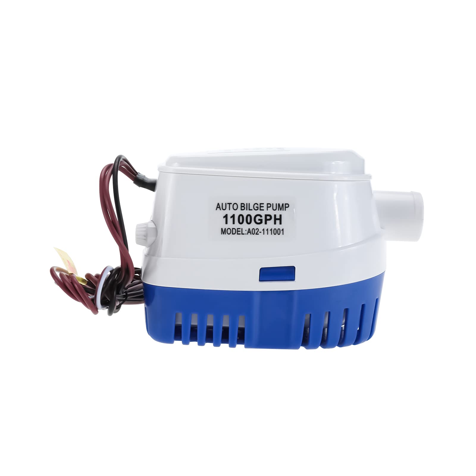 Mono-gatari Automatic Submersible Boat Bilge Pump Auto Bilge Pumps for Boats with Float Switch 12V 1100GPH 1-1/8"(28.5mm) Outlet Dia