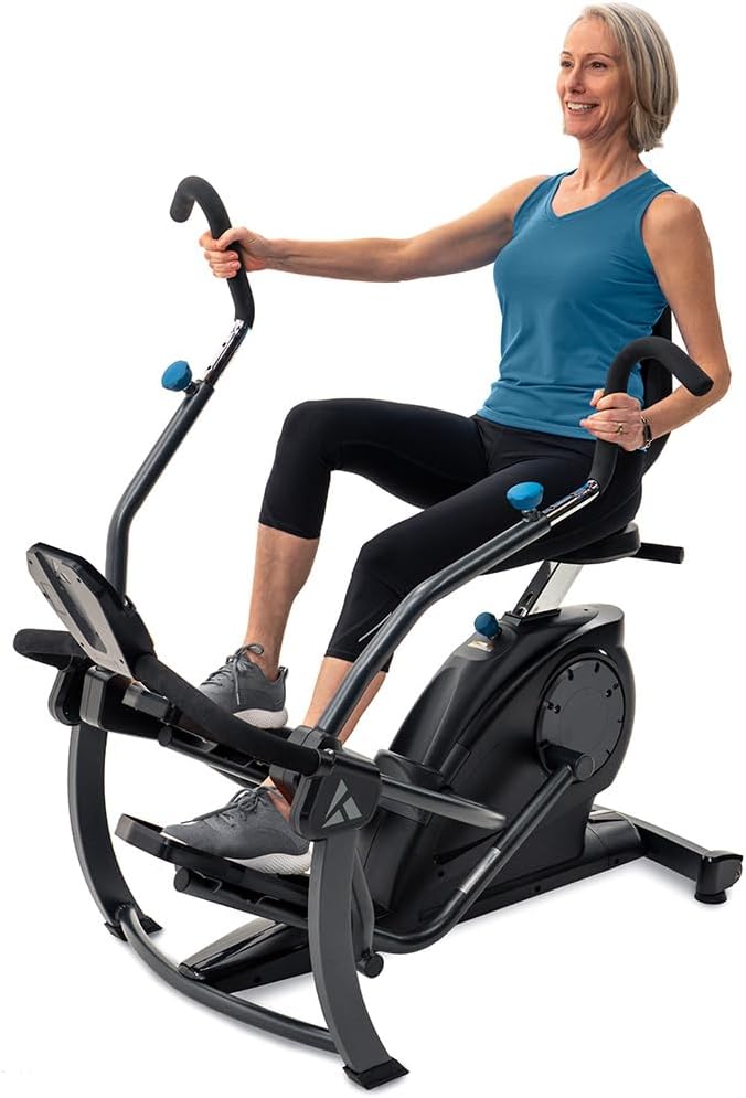 FreeStep LT1 Recumbent Cross Trainer Stepper - Zero-Impact Exercise w/Pateneted Physical Therapy Stride Technology, Whisper-Quiet, Multi-Position Arms, Free App w/Trainer-Led Workouts