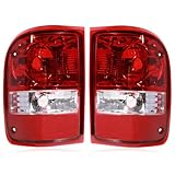 Tail lights Assembly Compatible with 2001-2011 Ford Ranger Left and Right OE Style Rear Light Taillights Replacement for 6L5Z13405AA 6L5Z13404AA