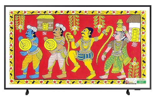 Image of Samsung 190 cm (75 inches) The Frame Series 4K Ultra HD Smart QLED TV QA75LS03BAKXXL (Black)