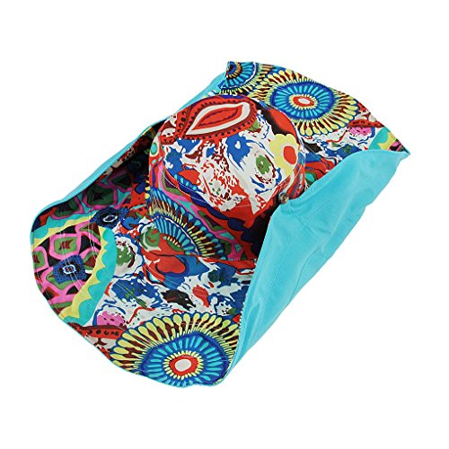 Greenery Women's Sun Protection Hat Reversible Foldable Floppy Wide Brim Beach Travel Sunhat Cap Visor Lace Headband Upf50+ (Sky Blue) #TOP4