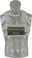 Vista 5 de KRYDEX Bolsa de administración con bolsa de bocadillos con panel de bucle para chaleco táctico Chest Rig