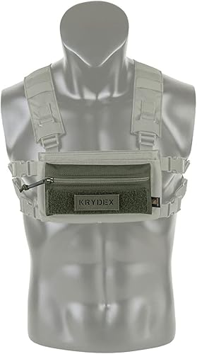 Miniatura 5 de KRYDEX Bolsa de administración con bolsa de bocadillos con panel de bucle para chaleco táctico Chest Rig