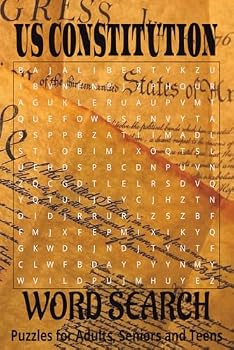 US Constitution inspired word search book.: Book is 6 X 9 inches,110 pages with 55 Puzzles and 495 words with mostly easy to read print. Each puzzle ... vertically, diagonally, forward, or backward.
