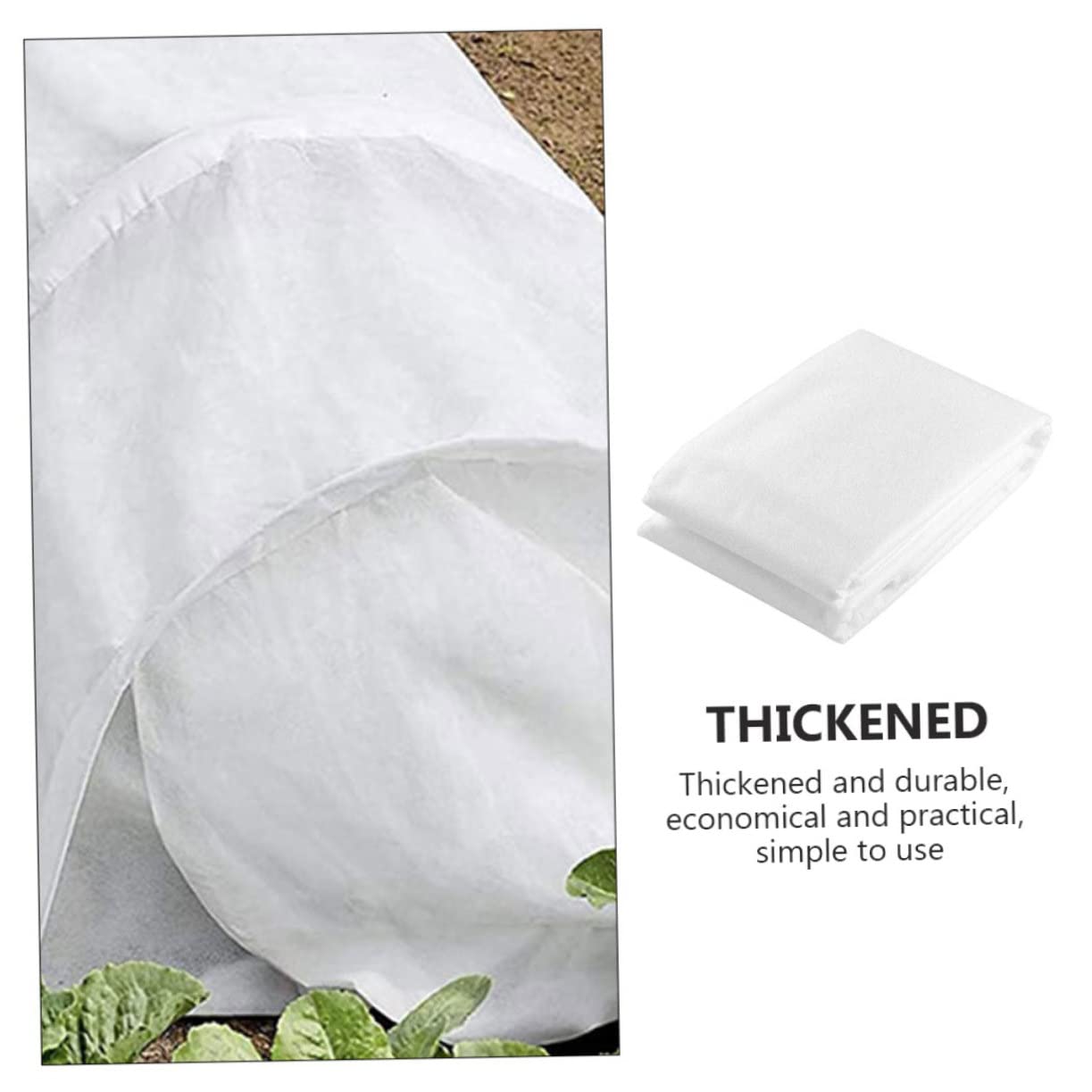 Toddmomy Copertura Invernale in Non Tessuto Bianco per Piccole Piante e Frutti Protezione Antigelo e Umidificante