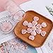50Pcs Rose Quartz Heart Crystals, 0.8 Inch Heart Stones Bulk, Mini Healing Stones Rocks Hearts Shaped Worry Stone for Women Girlfriend Valentine's Day Gift Wedding