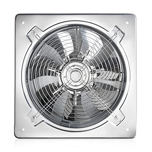 Ventilador de ventilación 6 pulgadas extractor, acero inoxidable para pared o ventana, con válvula de retención automática para baño y cocina miniatura 1