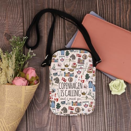 Lywjyb Birdgot Copenhagen Trip Crossbody Bag Copenhagen Denmark Vintage Travel Gift Denmark Travel Culture Gift3
