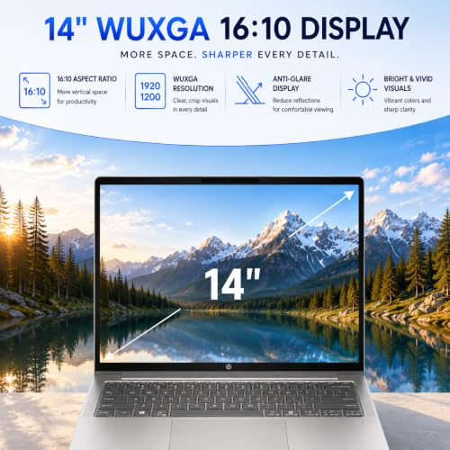 Image of HP ProBook 440 G11 14 inch WUXGA Business Laptop, Intel Core Ultra 5 125U, 12-Core (Beats Ultra 7 165U), 64GB DDR5 RAM, 2TB SSD, Backlit Keyboard, Fingerprint Reader, WiFi 6E, RJ-45, Windows 11 Pro