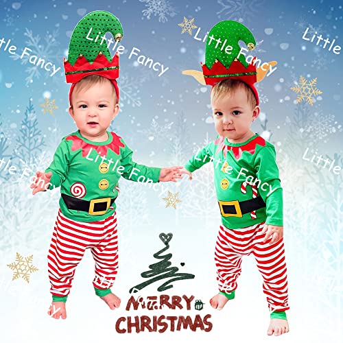 Baby Boys Girls Funny Elf Costume Christmas Romper3