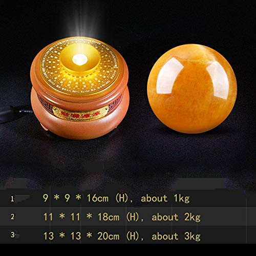 Boule de cristal naturelle décoration maison Feng Shui base rotative - 3