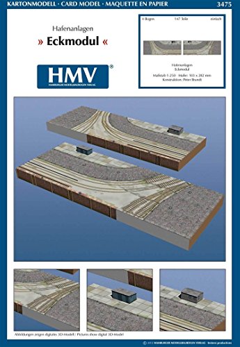 HMV 3475 Papermodel Port Facility - Corner Module