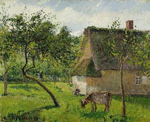 Pinturas famosas lienzos decorativos salón cuadro Pissarro de 60x90 cm