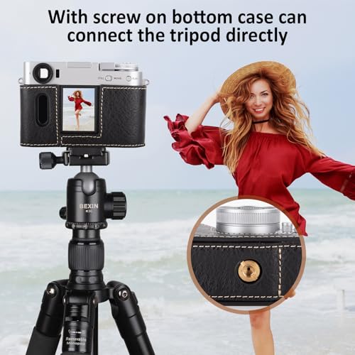 Funda MUZIRI KINOKOO para cámara Fuji X Half en cuero PU miniatura 5