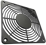 Rejilla de proteccion. AERZETIX: 2X Rejilla Negra de protección 120x120mm ventilación para Ventilador de Caja de Ordenador PC C15129