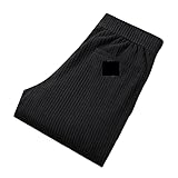 HJUGHPN Chaqueta acolchada para hombre, pantalones deportivos tipo cargo, holgados, ropa casual elástica (Schwarz, XXL)