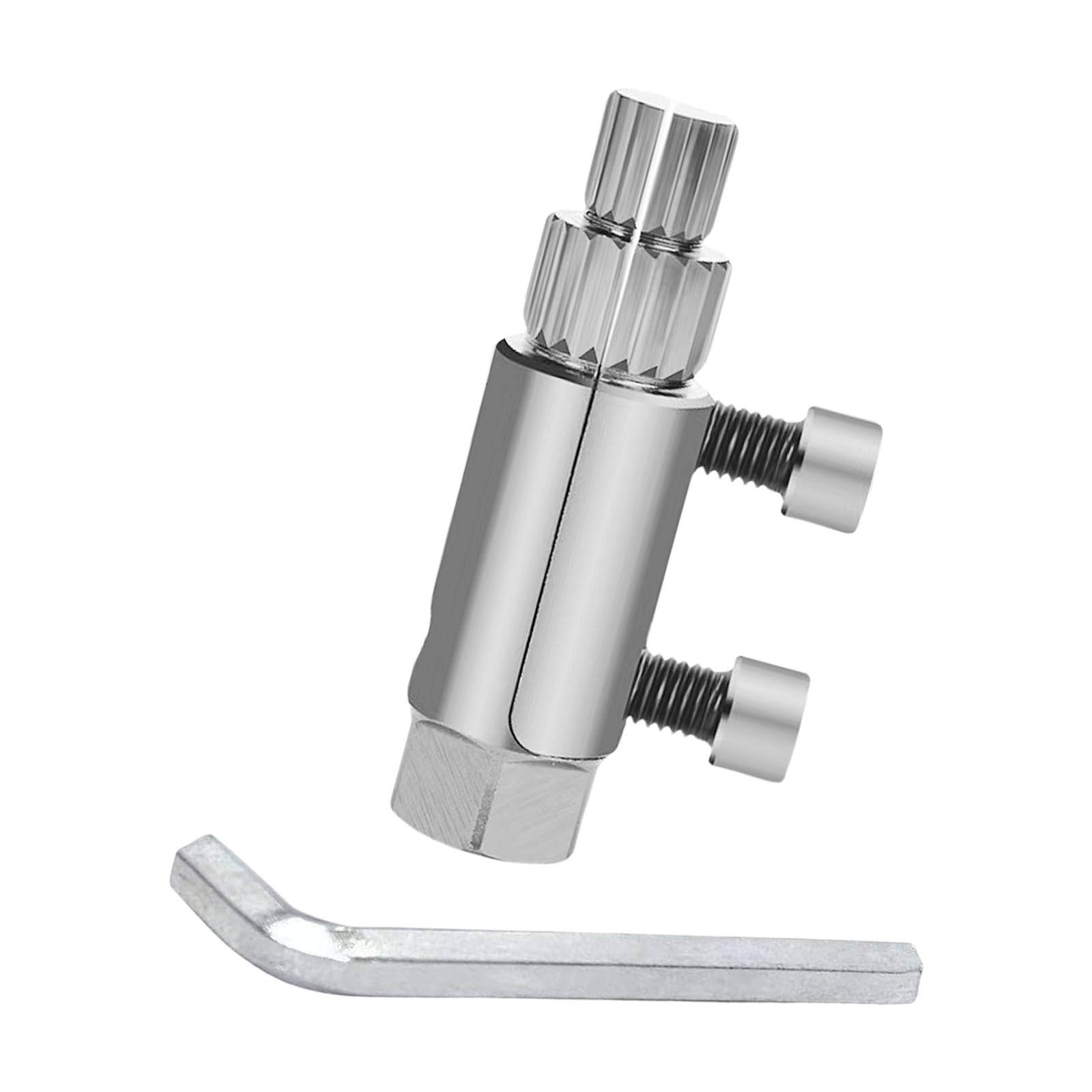 Loytv Men's Silver Practical Bung Screw Extractor Set Easy Out Bolts Removers Set For Damaged And Bung Screws Easy Out Bolts Extractor