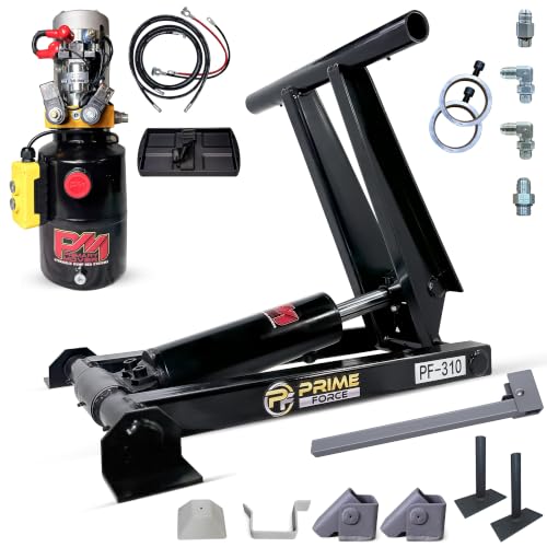 3 Ton (PF-310-K) Dump Trailer Hydraulic Scissor Hoist Kit (6,000 lb) | Standard Kit | Hydraulic Dump Bed Kit with 12VDC Hydraulic Pump, Suitable for Trailer Trucks