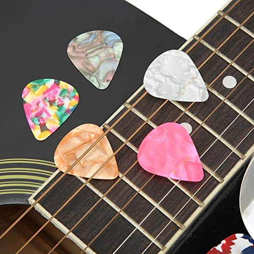 Celluloid Pick Set, Replacement Parts 100Pcs Good Decoration Warm Timbre 0.71Mm Thickness Guitar Playing Pick For Stringed Instruments #TOP1