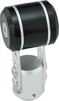 Lunsom T-Type Shift Knob Metal Gear Shift Knob Push Suitable for Automatic and Manual Cars Black