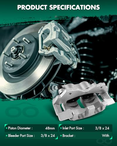 Image of SCITOO 18B4811 Front Left Disc Brake Caliper w /Bracket For Jeep For Grand Cherokee 1999-2002,Double Pistons