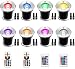 RGB Low Voltage Landscape Lights, Sunriver 8Pack 3W Color-Changing LED Well Lights 16 Colors and 4 Changing Modes with 4pcs Remote Controls, IP67 Waterproof Landscape Lighting for Yard Garden Party